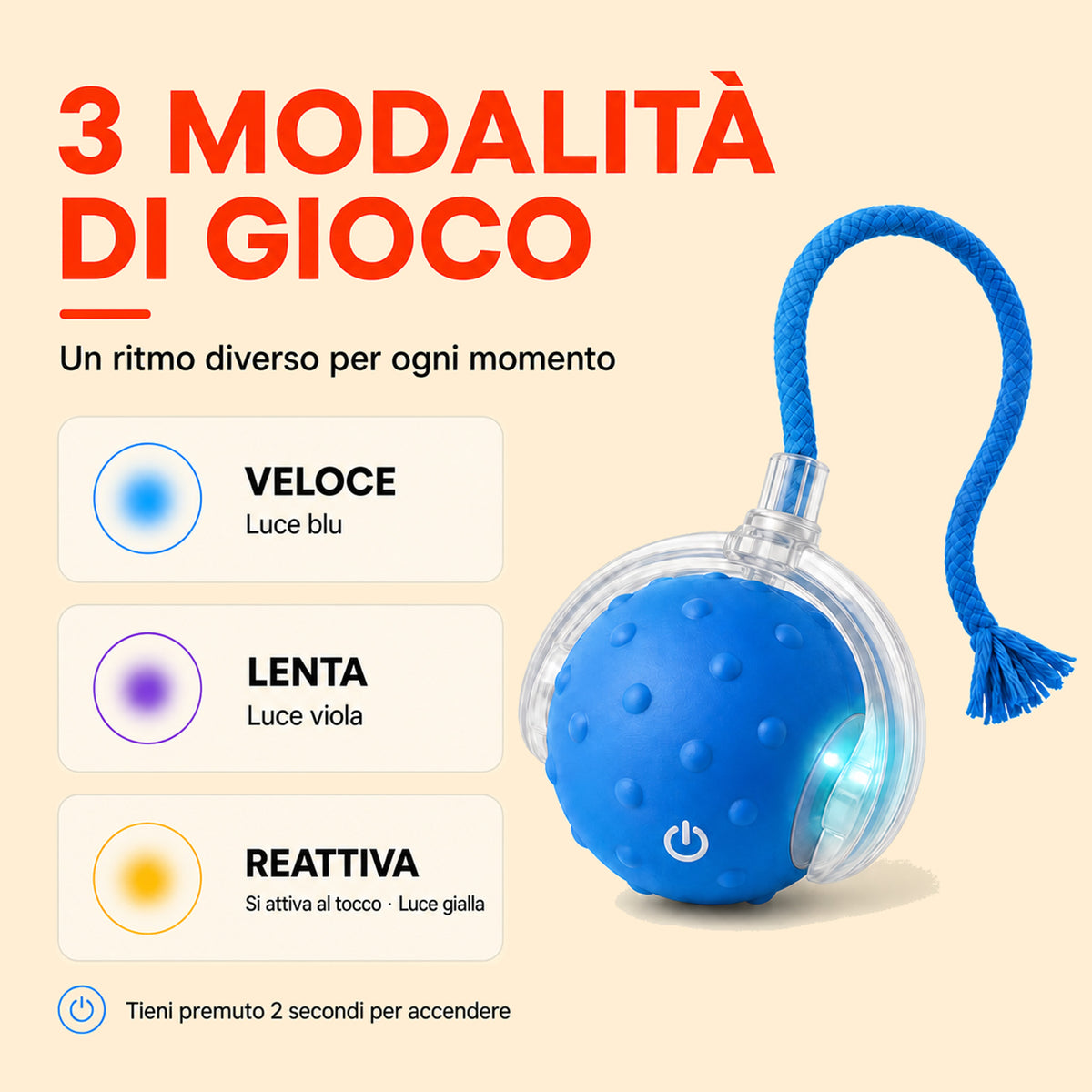 Pawly PlayBall  Palla Interattiva per Cani e Gatti